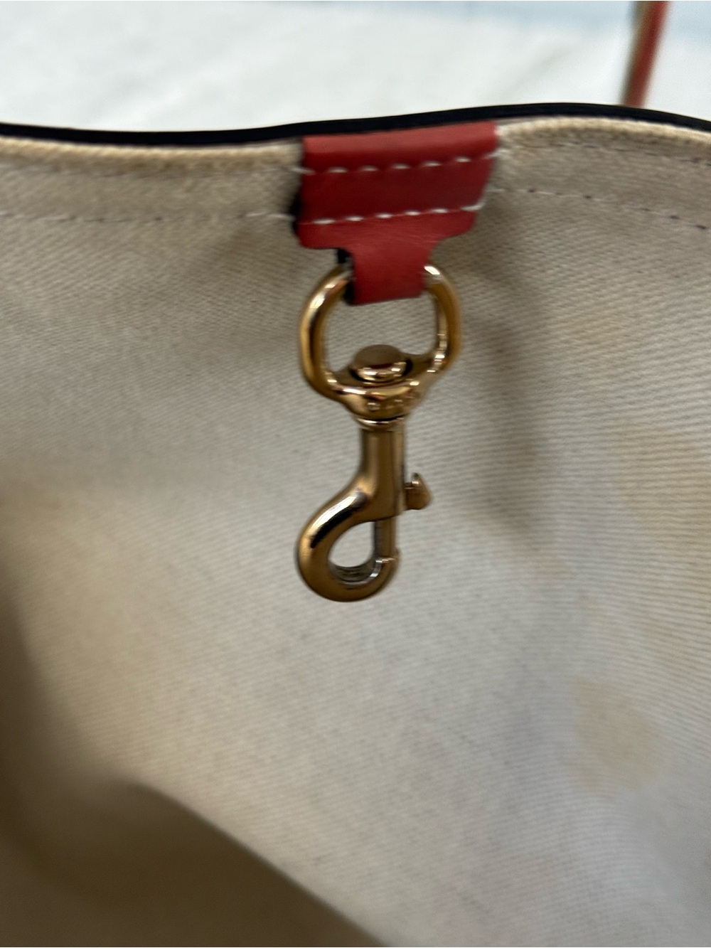 Gucci Beige Brown Monogram Tote with Pink Trim - Picture 6 of 10